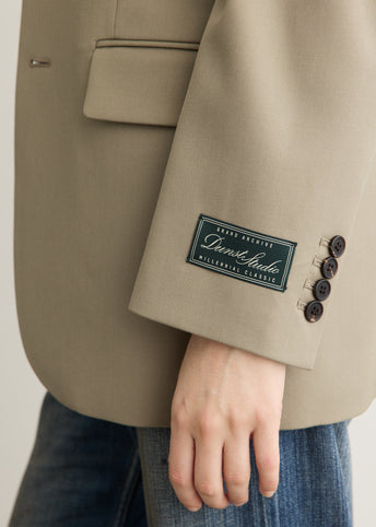 Unisex 3 Button Wool Blazer