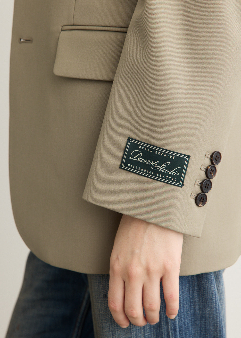 Unisex 3 Button Wool Blazer