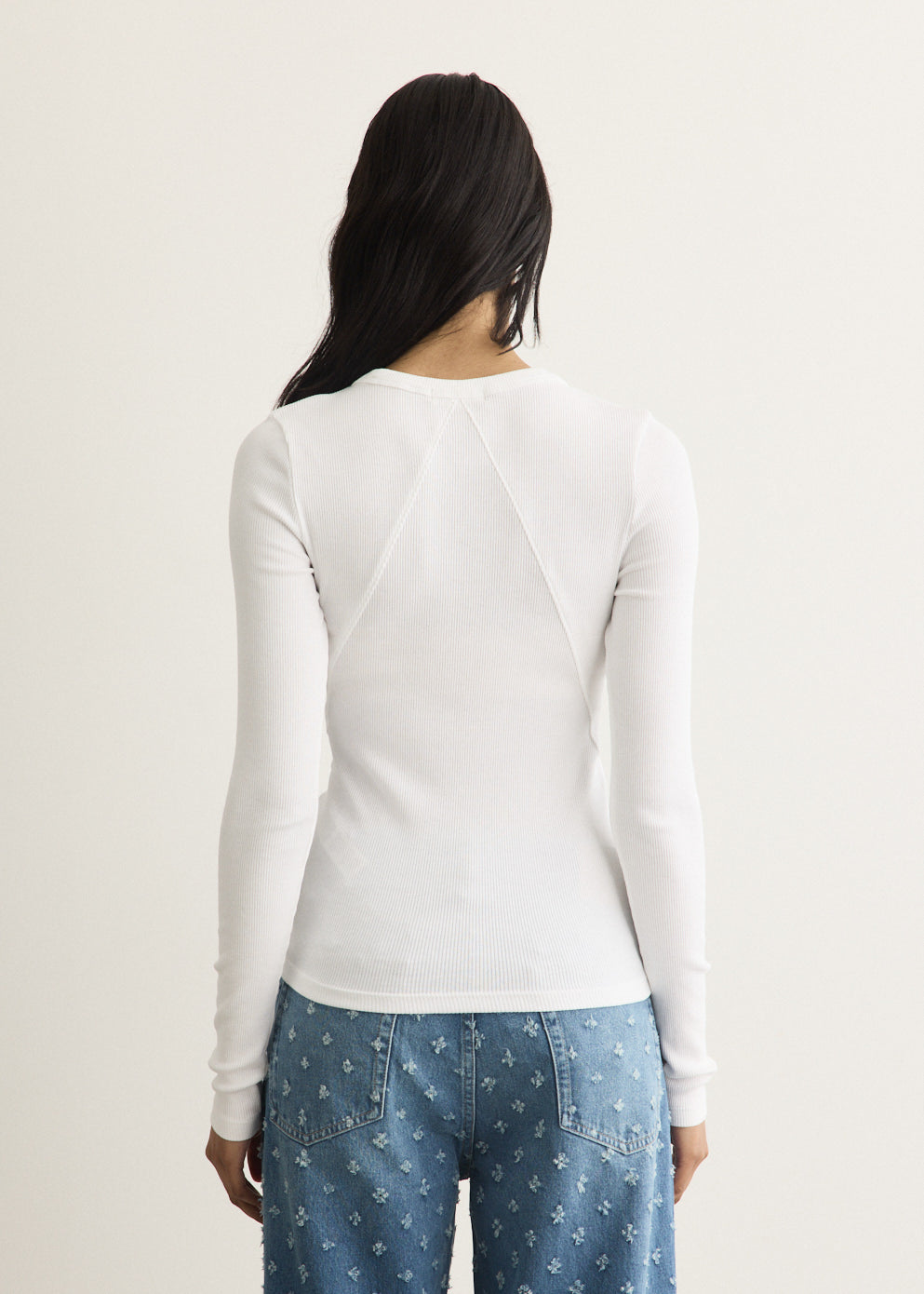 The Essential Ribbed Long-Sleeve Top