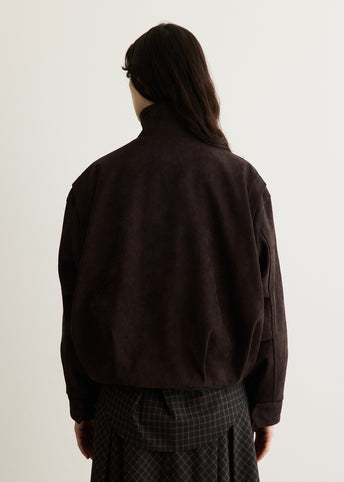 Skyway Faux Suede Bomber Jacket