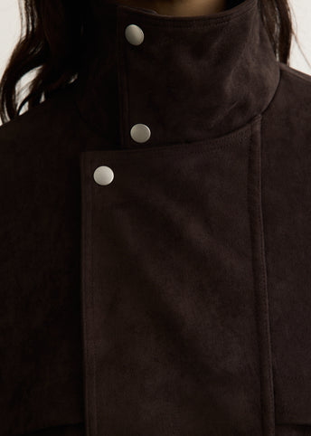 Skyway Faux Suede Bomber Jacket