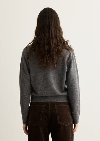 Super Fine Wool High-Neck Sweater
