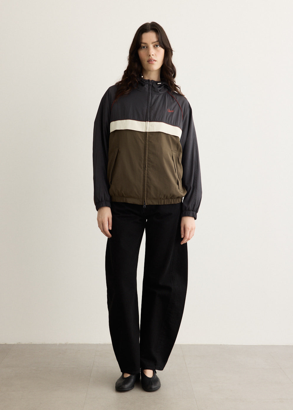 Unisex Blocked Windbreaker