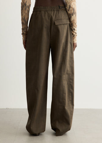 Light Wool Melange Cargo Pants
