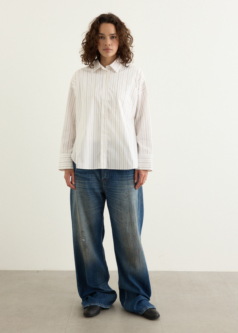 Diver White Stripe Shirt