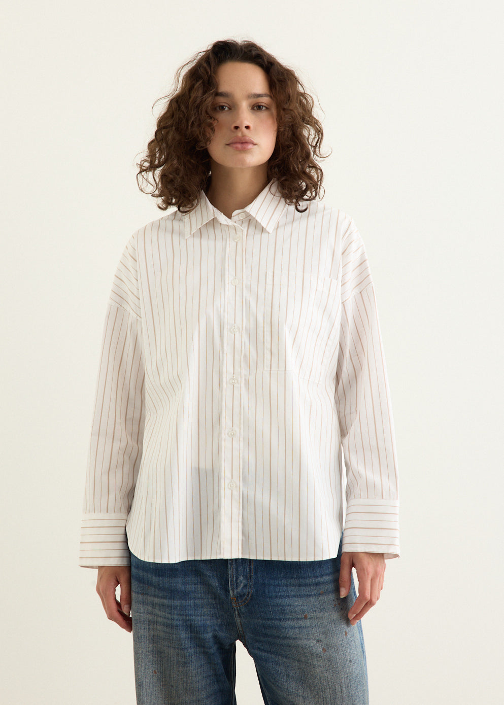 Diver White Stripe Shirt