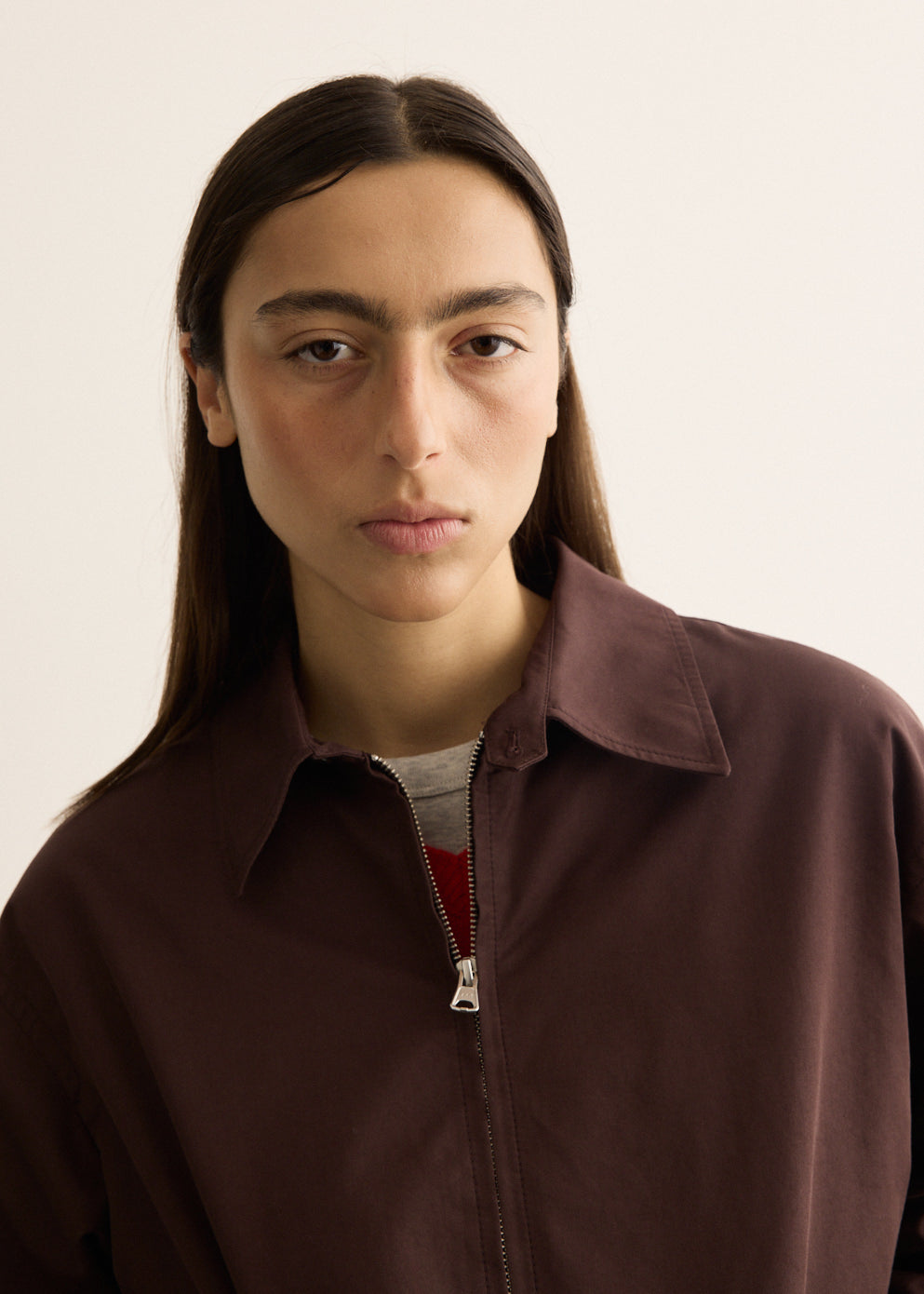 Collared Blouson Jacket