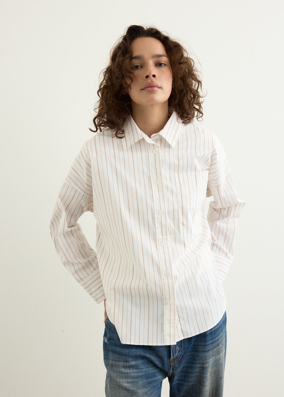 Diver White Stripe Shirt