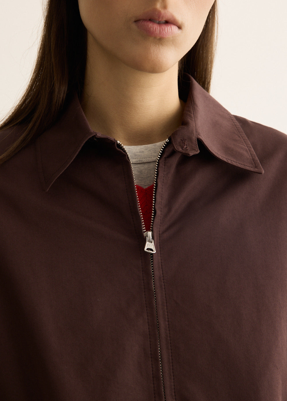 Collared Blouson Jacket
