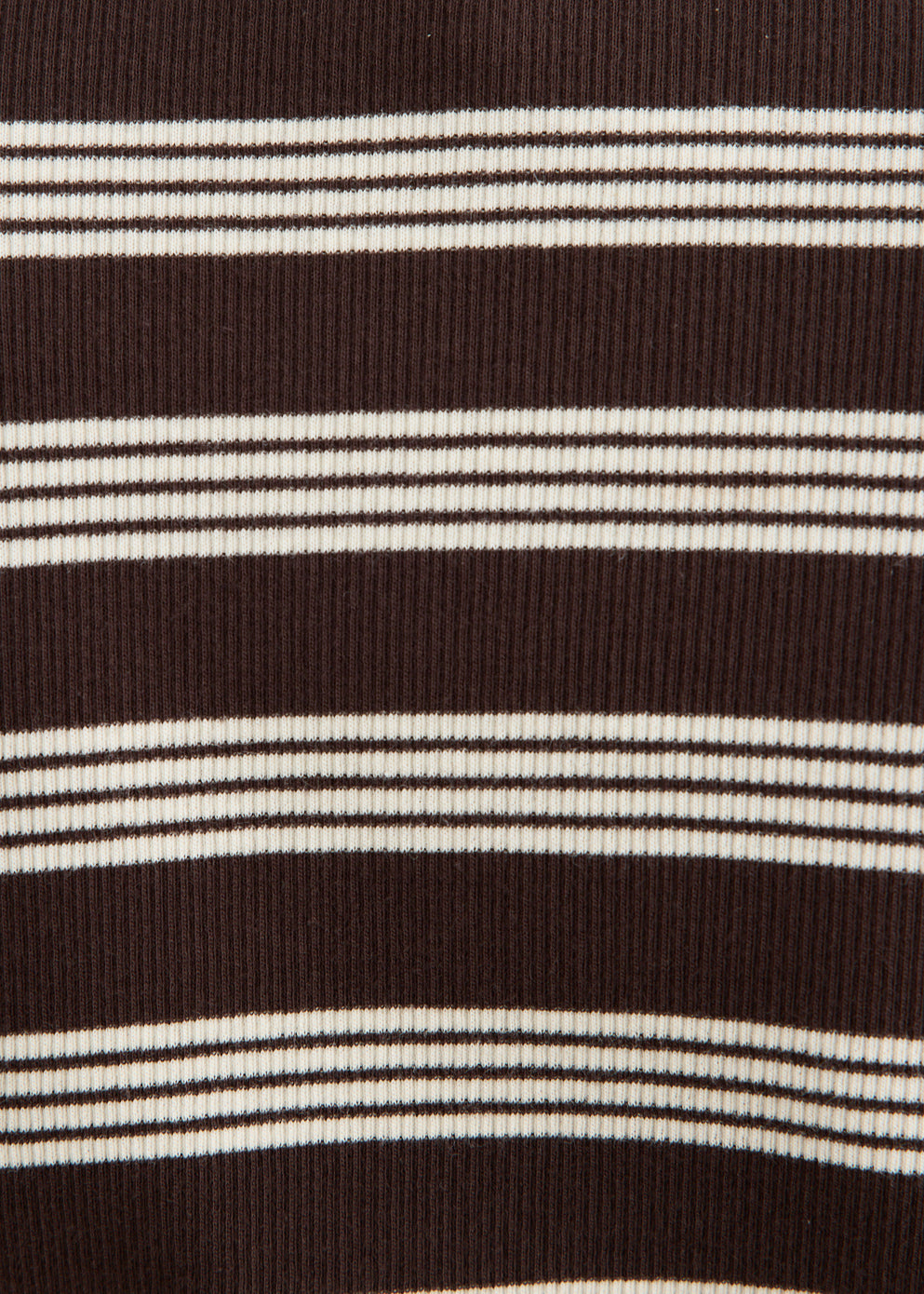 Soft Cotton Stripe Rib Longsleeve Top