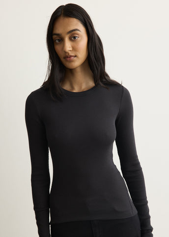 The Essential Ribbed Long-Sleeve Top