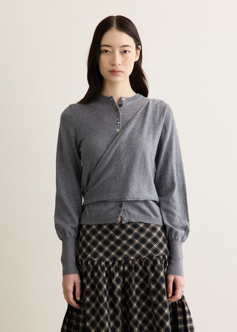 Venna Wrap Merino Wool Blend Cardigan