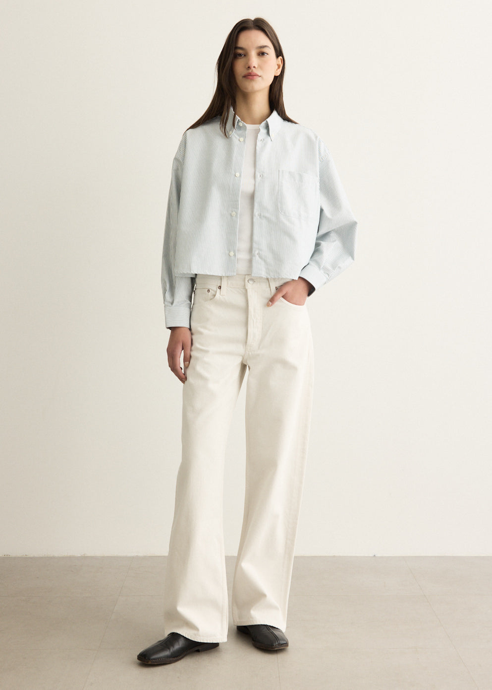 Sophia Button Down Logo Shirt