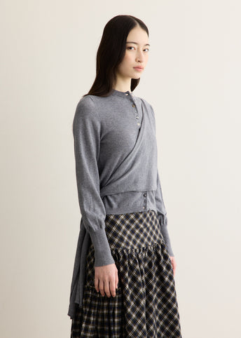 Venna Wrap Merino Wool Blend Cardigan