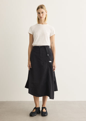Irregular Buttoned Skirt
