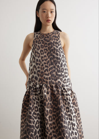 3D Jacquard Midi Dress
