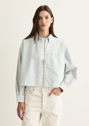 Sophia Button Down Logo Shirt