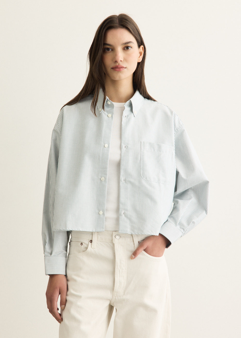 Sophia Button Down Logo Shirt