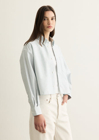 Sophia Button Down Logo Shirt