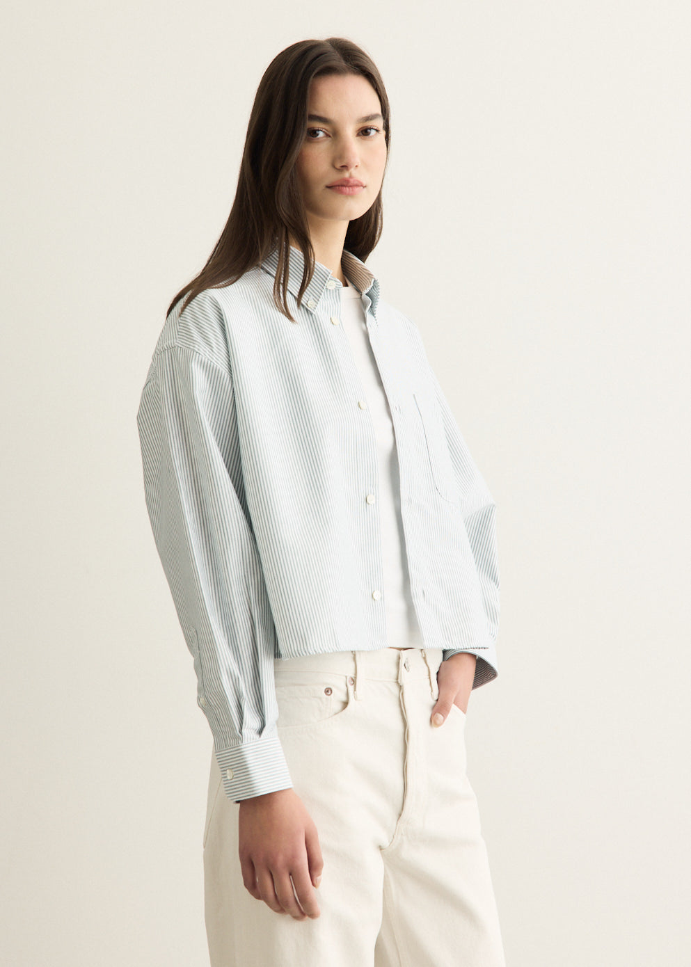 Sophia Button Down Logo Shirt