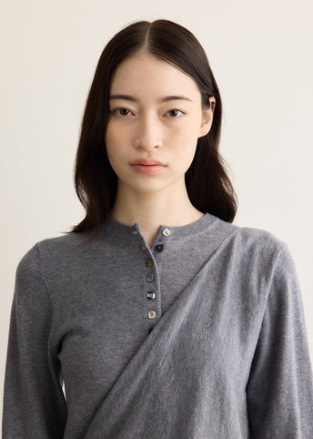 Venna Wrap Merino Wool Blend Cardigan