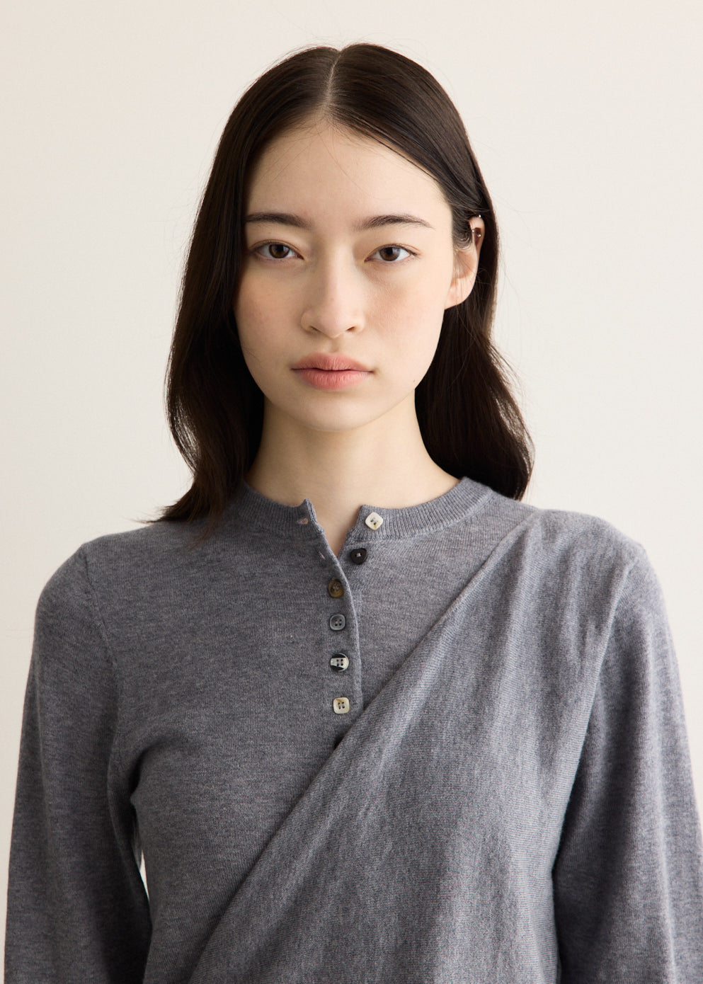 Venna Wrap Merino Wool Blend Cardigan