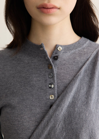 Venna Wrap Merino Wool Blend Cardigan