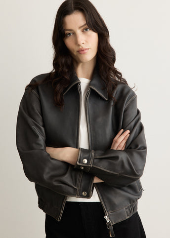 Unisex Drizzler Leather Jacket