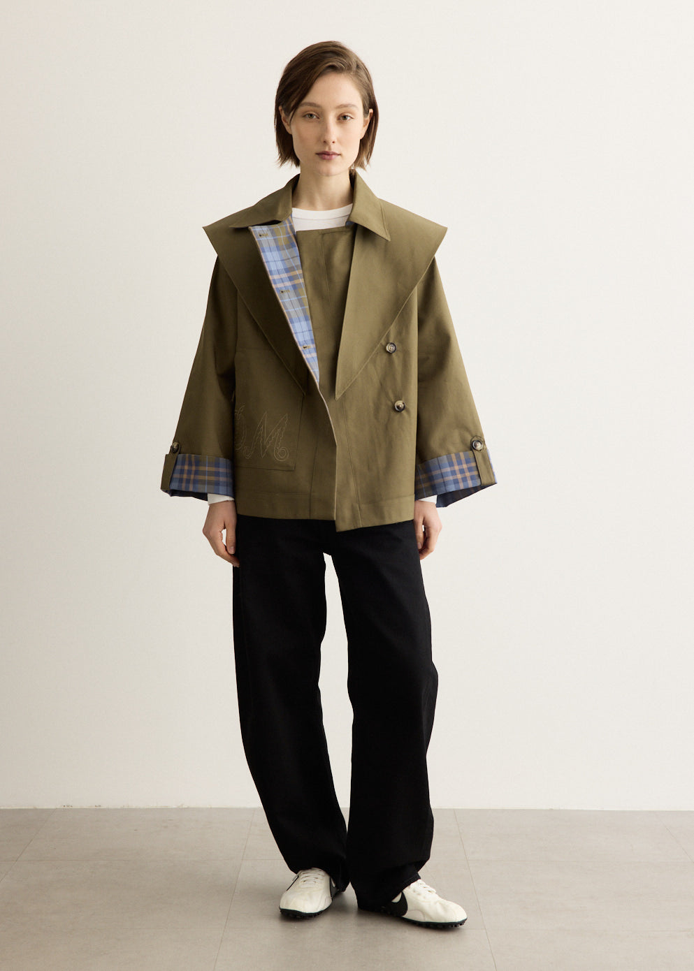 Reversible Jerry Crop Trench Coat