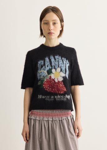 Strawberry Intarsia Sweater