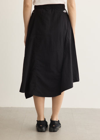 Irregular Buttoned Skirt