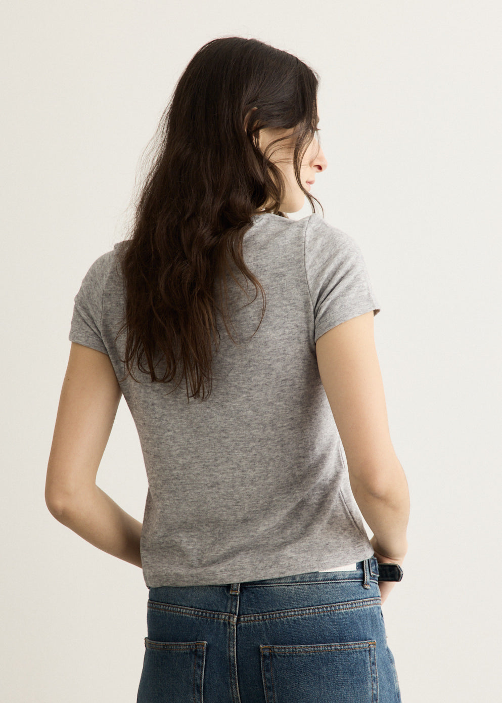 Half Sleeve Wool T-shirt