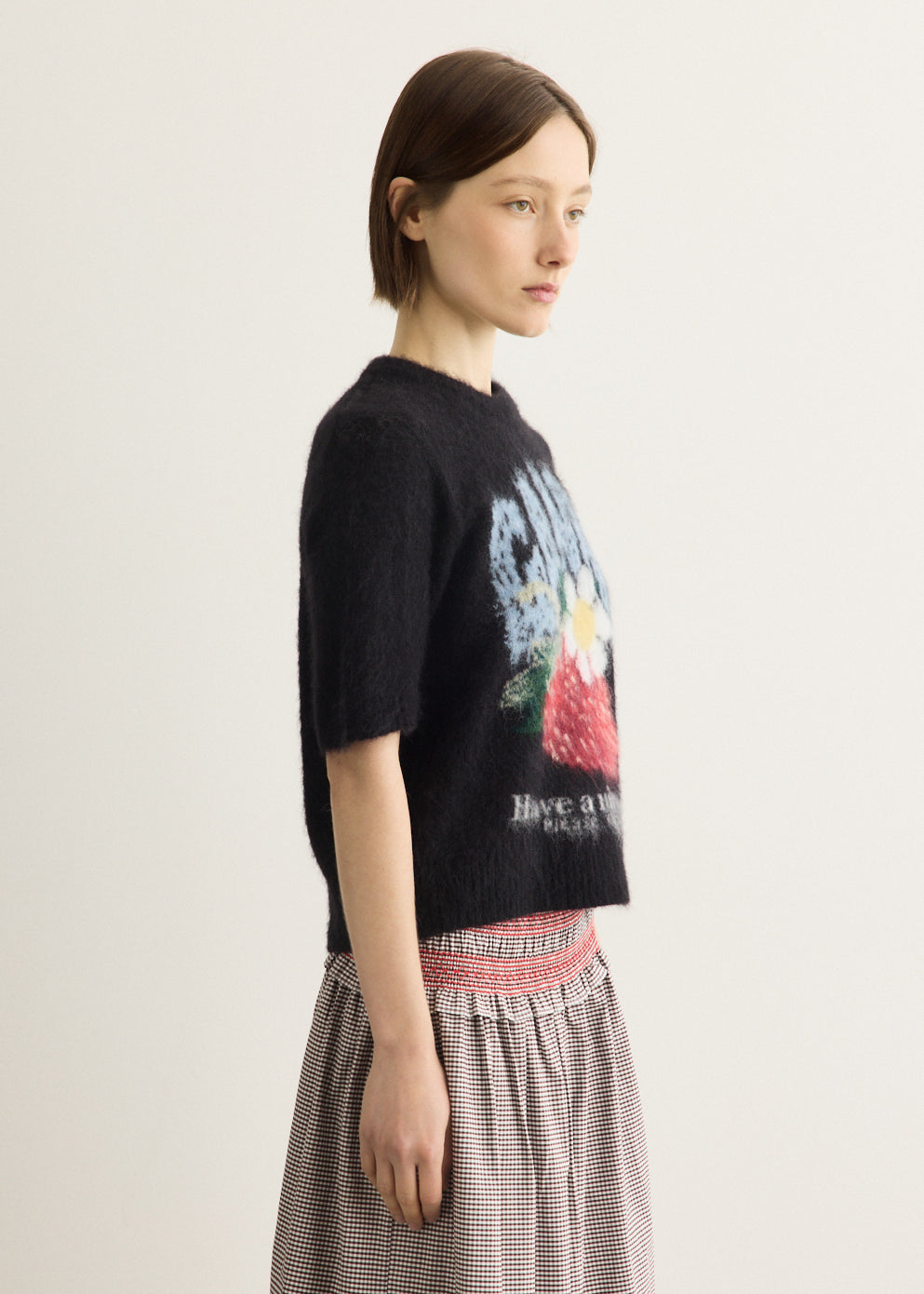 Strawberry Intarsia Sweater