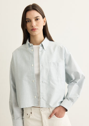 Sophia Button Down Logo Shirt