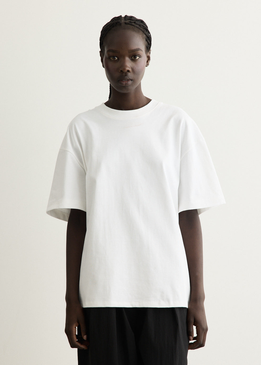 Cotton Jersey Split Back T-Shirt