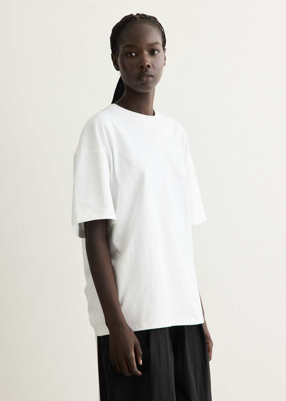 Cotton Jersey Split Back T-Shirt