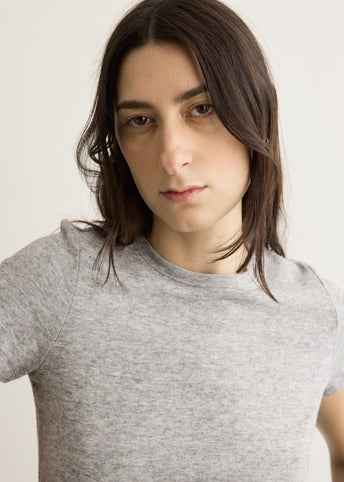 Half Sleeve Wool T-shirt
