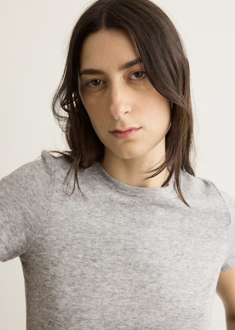 Half Sleeve Wool T-shirt