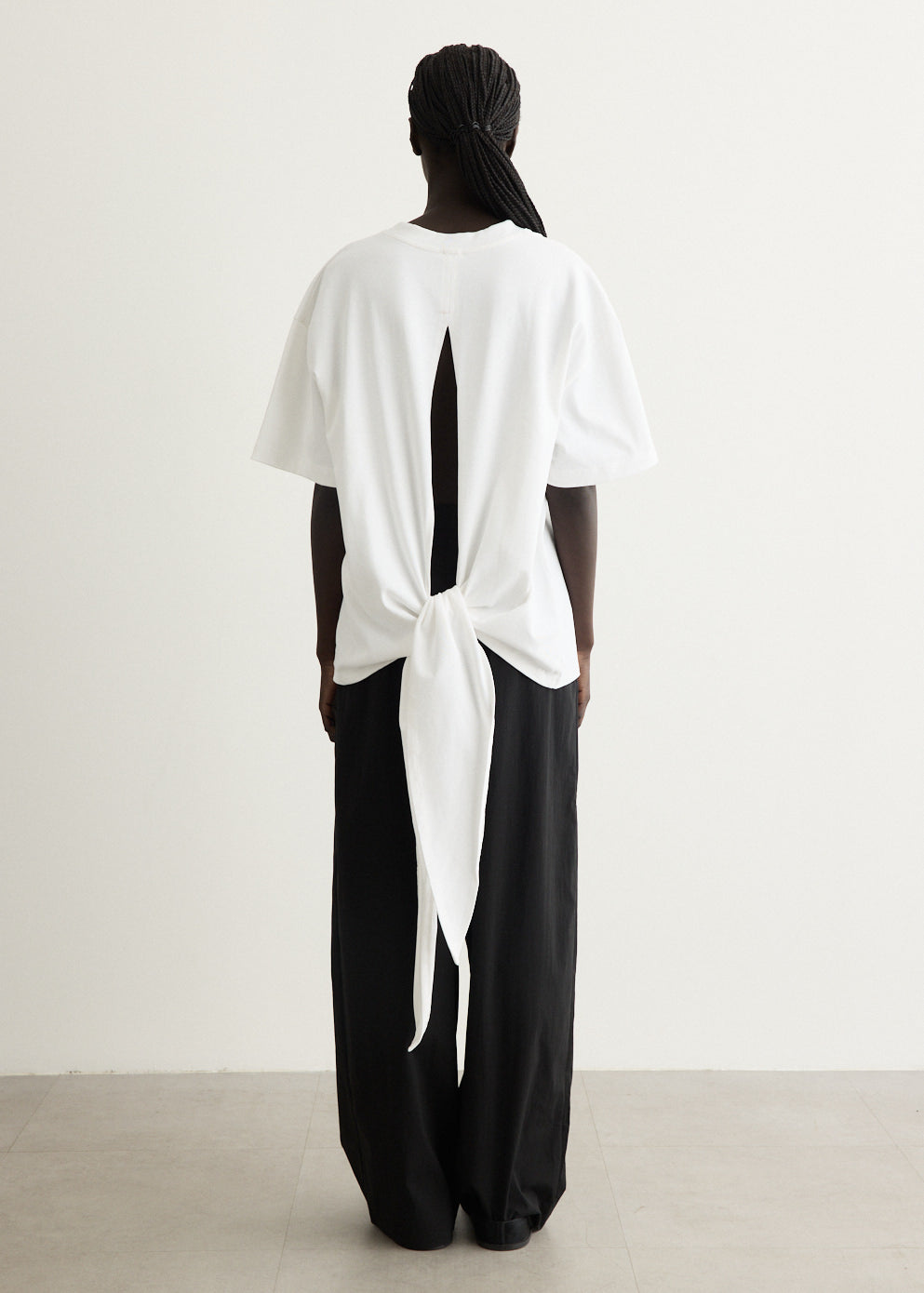 Cotton Jersey Split Back T-Shirt