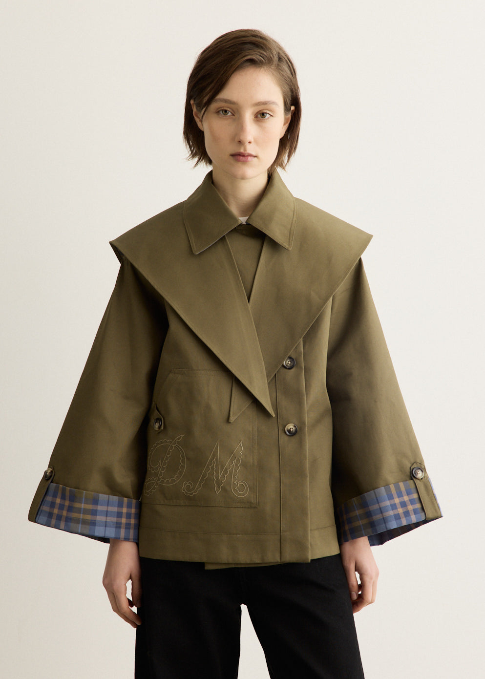 Reversible Jerry Crop Trench Coat