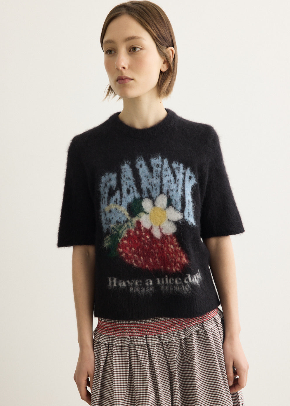 Strawberry Intarsia Sweater