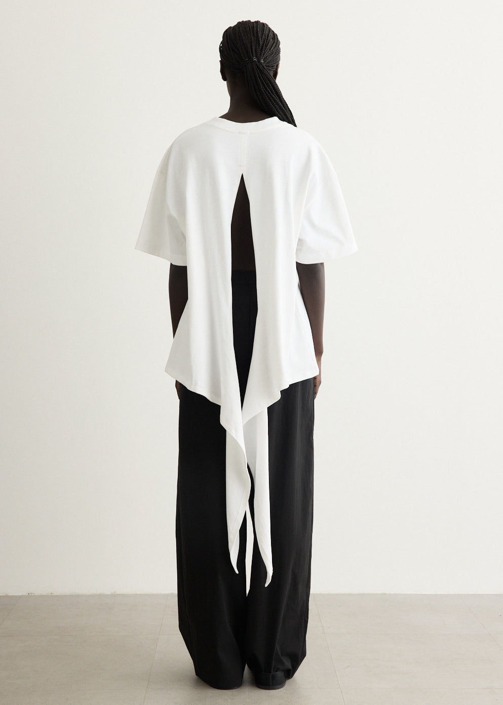 Cotton Jersey Split Back T-Shirt