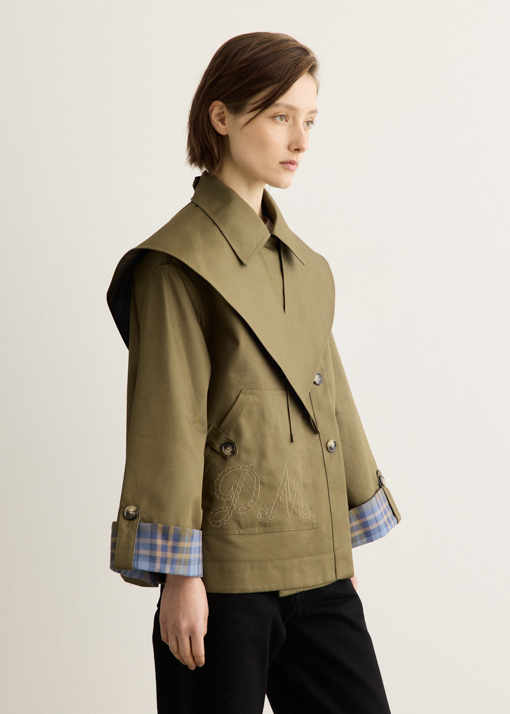 Reversible Jerry Crop Trench Coat