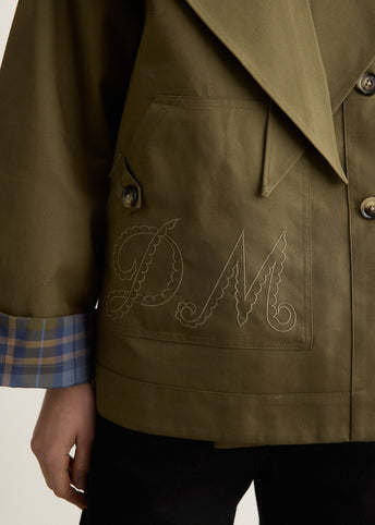 Reversible Jerry Crop Trench Coat