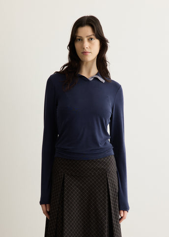 Prep Polo Long Sleeve Top