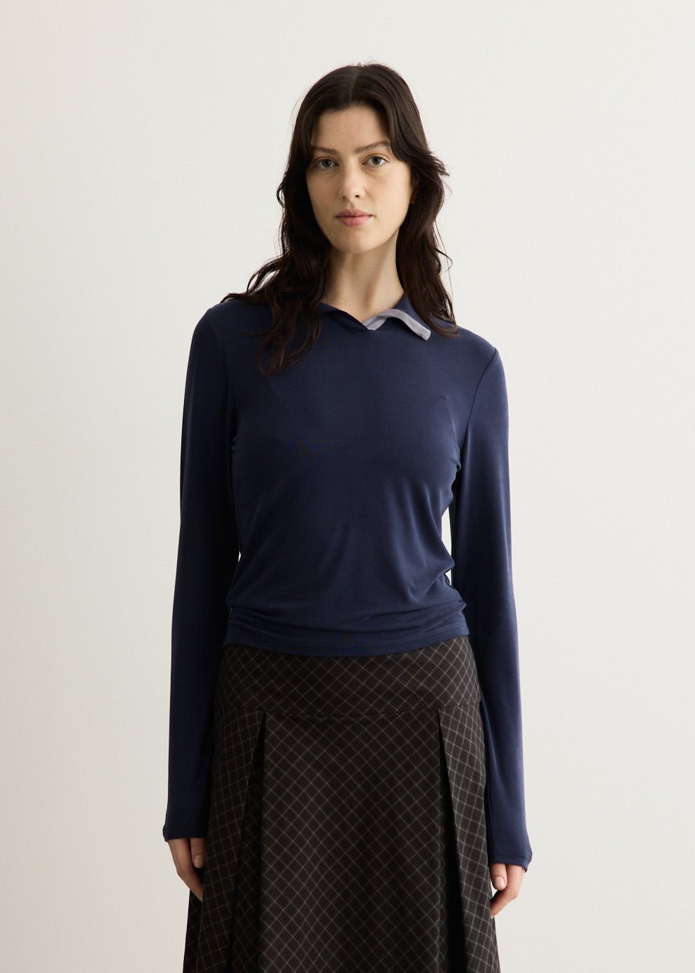 Prep Polo Long Sleeve Top