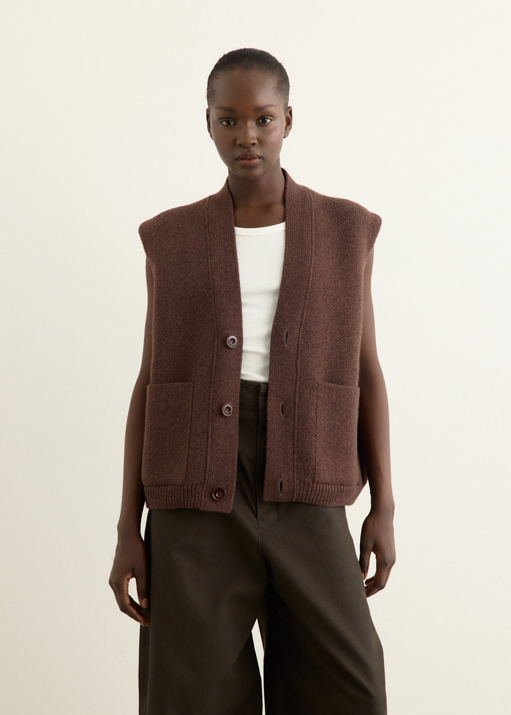 Maxi Sleeveless Cardigan