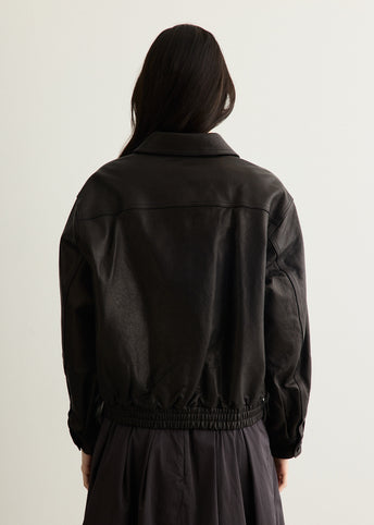 Lambskin Leather Harrington Jacket