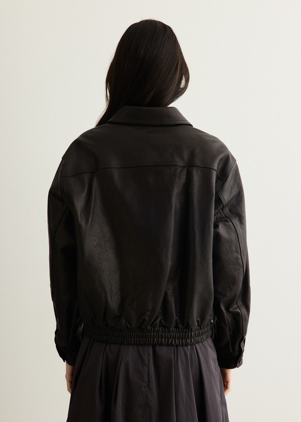Lambskin Leather Harrington Jacket