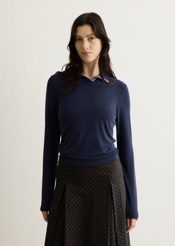 Prep Polo Long Sleeve Top